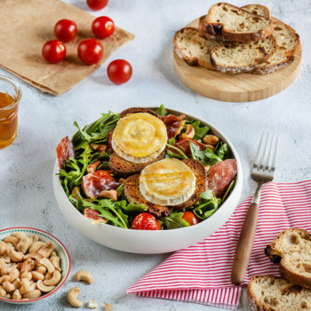 Salade de fromage de chèvre chaud